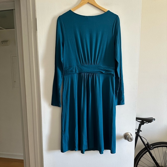 NWT Boden Abigail Teal Long Sleeve Lined Sheath Dress size 10 - Picture 4 of 8